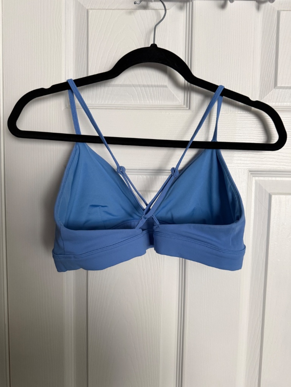 Alo Yoga Blue Triangle Bra Sports Bra Strappy Back - Picture 2 of 2